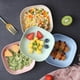 thumbnail image 3 of Xiao Hua Plato Profundo de Paja de Trigo de 4 Piezas, un Plato de Comedor de Plástico Resistente Que No Se Rompe Fácilmente, Puede Sostener Alimentos de Granos, Se Puede Calentar en el Microondas y, 3 of 4