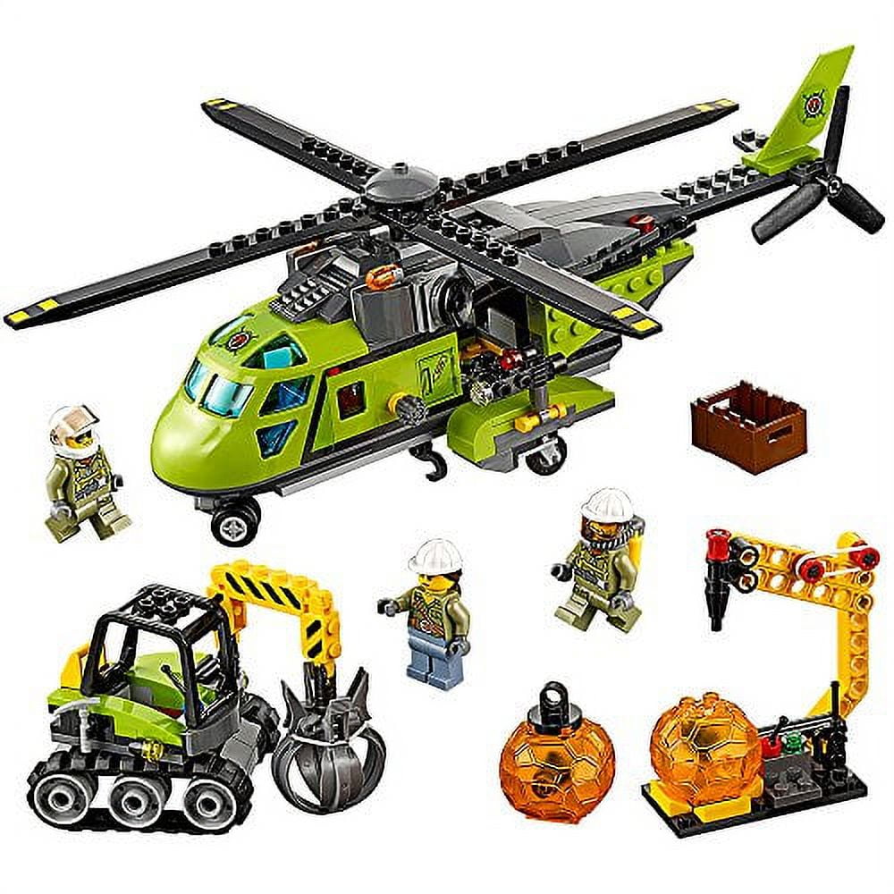Helicóptero de suministro de volcanes LEGO City Volcano Expl | Lider