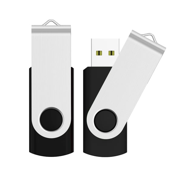 Unidad flash USB JUANWE 64 GB x 2 2.0 con orificio para cordón negra