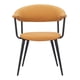 thumbnail image 5 of Silla de comedor Zuo Sima, tela de piel sintética, madera contrachapada, color marrón, 5 of 8