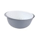 thumbnail image 3 of Juego De Cuencos Y Colador De Cocina Resistente 2 En 1 Para Fideos Espaguetis Gris Pequeño, 3 of 5