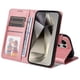 thumbnail image 5 of Funda Billetera para Samsung Galaxy S25 Ultra con Porta Tarjetas y Soporte Ajustable Rosa, 5 of 5