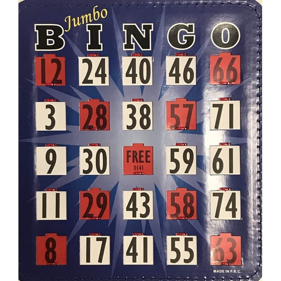 Cartones de Bingo HAYES SPECIALTIES Jumbo Azul - Pack de 10