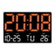 thumbnail image 2 of Reloj De Pared Para Niños Y Adultos, Pantalla LED, Reloj Digital Para El Hogar, Sala De Estudio, Dormitorio, Naranja, 2 of 3