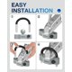 thumbnail image 4 of Candado de Acoplador TOPICK Pack de 2 unidades Universal 1‑7/8"‑2‑5/16", 4 of 5