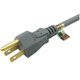 thumbnail image 1 of Cable de alimentación PROJEX de 2,4 m para electrodomésticos de interior, gris, 1 of 3