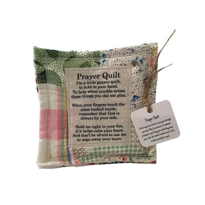 Magideal - Edredón De Oración Con Bolsillo Interior De Cruz, Edredón De Oración, Decoración, Edredón Cuadrado, Edredón Para Coser Para Fiesta, Estantería, Amigo, Estilo A