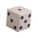 thumbnail image 5 of Dice Cube Taburete Otomano Con Dados Cúbicos Para Pies, Para Sofá, Mesita De Noche, Sala De Juegos, Tela Blanca S, 5 of 5