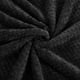 thumbnail image 5 of PiccoCasa Manta de Cama de Lujo de Forro Polar Tejido de Malla Twin-XL Negro, 5 of 7