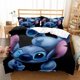 thumbnail image 1 of Lilo & Stitch Quilt Duvet Cover Set Soft Super Bedding3-Piece Bedding Set, 1 of 5