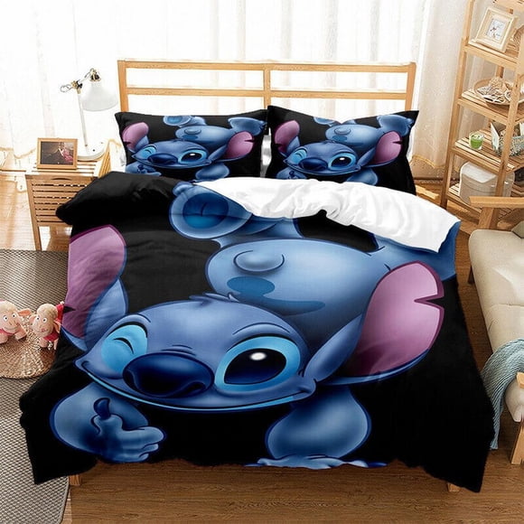 Lilo Stitch Quilt Duvet Cover Set Soft Super Bedding