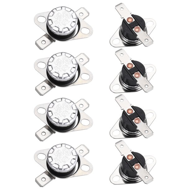 8PCS Interruptor de Control de Temperatura Termostato 40°C 10A N.C Pin 6.3mm