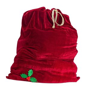 Magideal - Bolsa De Papá Noel Con Cordón, Bolsa De Navidad Duradera, Envoltura De Regalo, Reutilizable, Grande, Bolsa De Juguete De Papá Noel, Bolsa De Regalo Pa Rojo