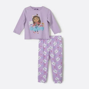 Gabby´S Dollhouse - Pijama Largo Niña Personaje Gabby Doll House Morado