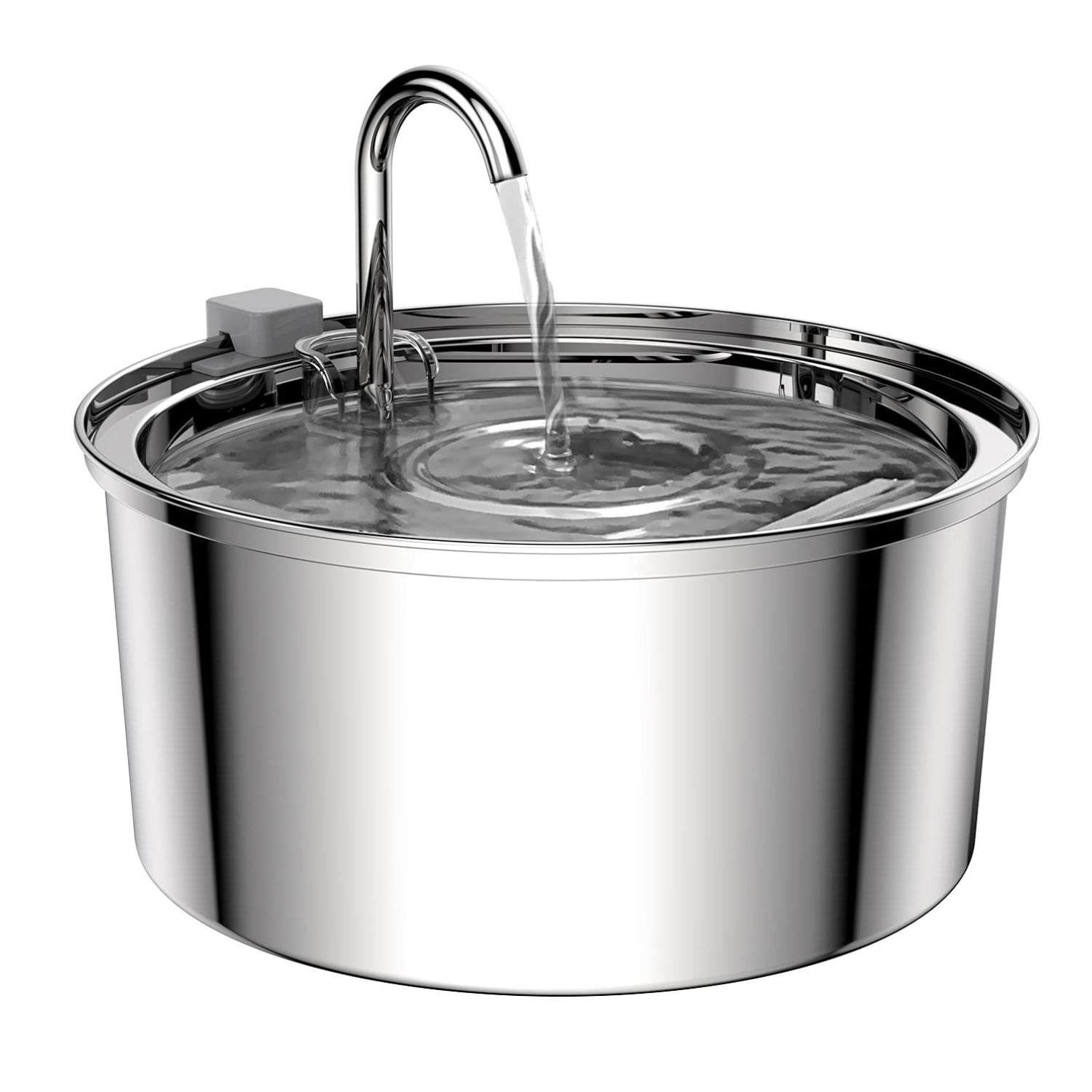 Genérico - Bebedero Gato Automático Acero Inox Llave Silenciosa