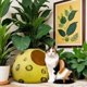 thumbnail image 2 of Lujoso estampado de guepardo de lana merino Cat Cave Woolygon, 2 of 6