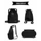 thumbnail image 5 of Bolso Deportivo Con Cordón Impermeable Y Ligero Negro, 5 of 9