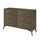 thumbnail image 1 of Cómoda Tapizada de 6 Cajones Liviana Madera MDF, 1 of 3