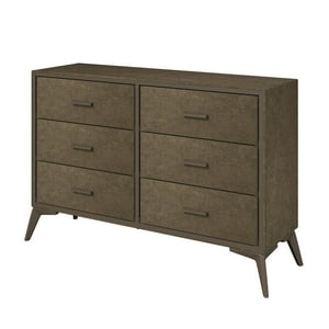 Topmarket - Cómoda Tapizada De 6 Cajones Liviana Madera Mdf