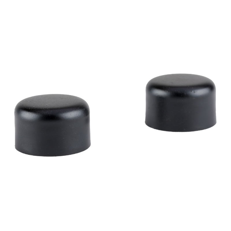 Metalhsa - Pack 2 Unidades Terminal Tope De Metal Negro 19 Mm