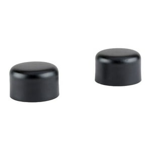 Metalhsa - Pack 2 Unidades Terminal Tope De Metal Negro 28 Mm