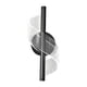 thumbnail image 3 of Aplique de pared, accesorio de iluminación LED de lujo, 12W, acrílico, espiral, LED, apliques de aluminio, lámpara de pared para interior, balcón, pas Negro, 3 of 5