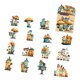 thumbnail image 4 of 15 Pegatinas Decorativas De Cartulina Para álbumes De Recortes, Para Planificadores, Estilo Collage B, 4 of 5