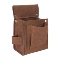 Magideal - Bolsa Para Herramientas De Construcción, Cinturón, Bolsa Para Herramientas, Duradera, Resistente, Para Carpintero De Construcción, Sin Cinturón, Manit Marrón 13X19X8Cm