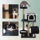 thumbnail image 2 of Gimnasio Rascador Gatos Con Hamaca 126cm Gris Oscuro, 2 of 7