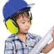 thumbnail image 2 of Orejeras de protección auditiva MEDca verde lima, reducción de ruido SNR 25,8 dB y NRR 20 dB, ajustables para niños y adultos, 2 of 6