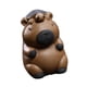 thumbnail image 5 of Estatua En Miniatura De Capibara Para Mascota De Té, Adorno Creativo De Escritorio Para Estante De Escritorio, Oficina, Marrón Oscuro, 5 of 5