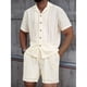 thumbnail image 2 of Conjunto Hombre 2 Piezas Short Camisa Textura Tendencia Urbana 0279, 2 of 3