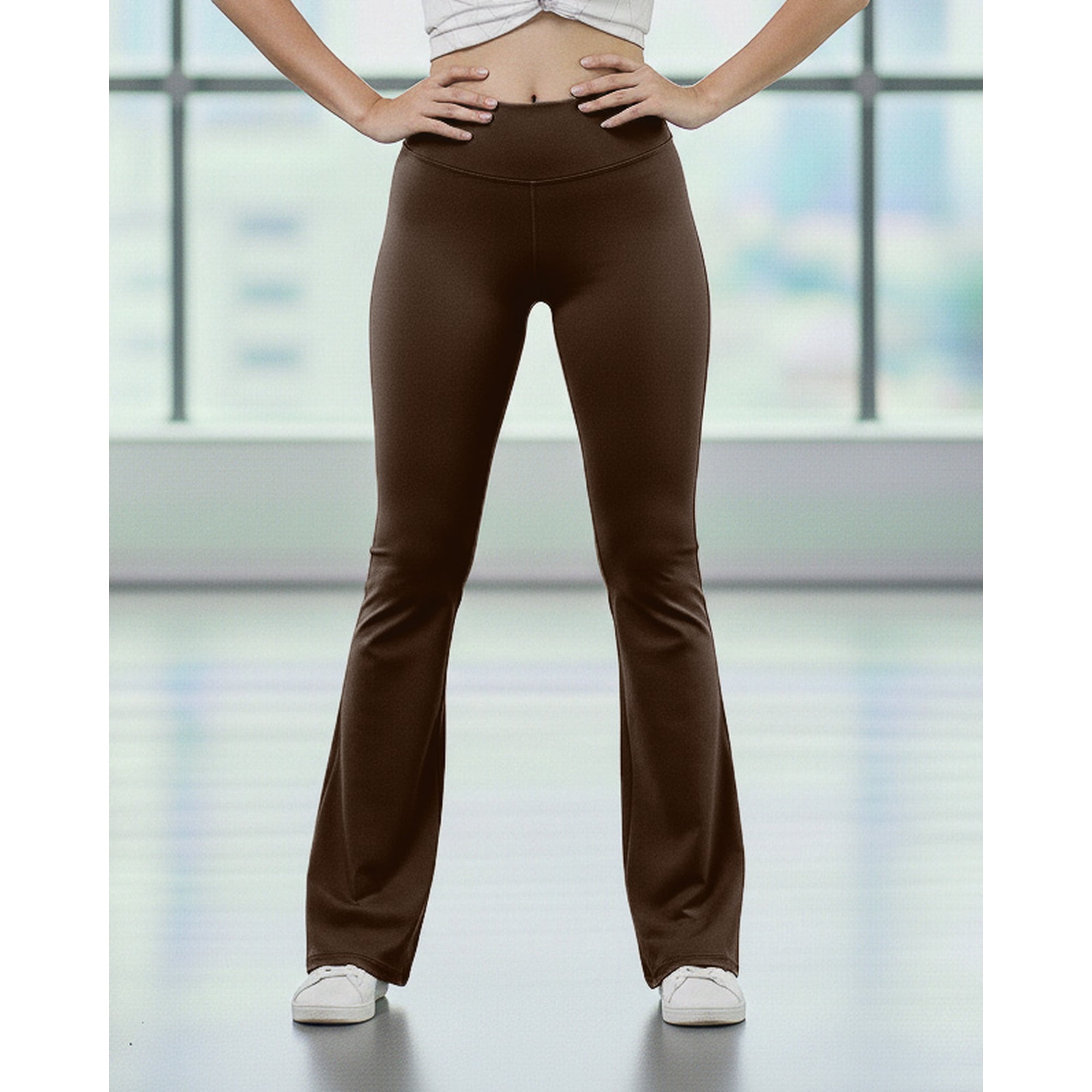 Flix Spa - Calza Deportiva Mujer Flare Tiro Alto Elasticada Gym