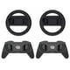 thumbnail image 1 of Volante de carreras para Switch 2 JoyCons - Kit de accesorios para mando de juego redondo - con 2 ruedas, 2 empuñaduras, material ABS, 1 of 7