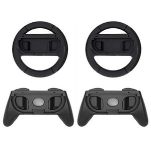 Genérico - Volante De Carreras Para Switch 2 Joycons - Kit De Accesorios Para Mando De Juego Redondo - Con 2 Ruedas, 2 Empuñaduras, Material Abs