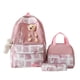 thumbnail image 1 of 3pcs Kawaii Bear Graffiti Print Backpack, Cute Preppy Schoolbag With Lunch Box Bag And Pencil Case, Student Back To School Supplies, 1 of 5