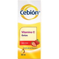 Vitamina C Cebión En Gotas Sabor A Fresa 30 Ml