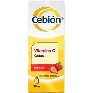 Vitamina C Cebión En Gotas Sabor A Fresa 30 Ml