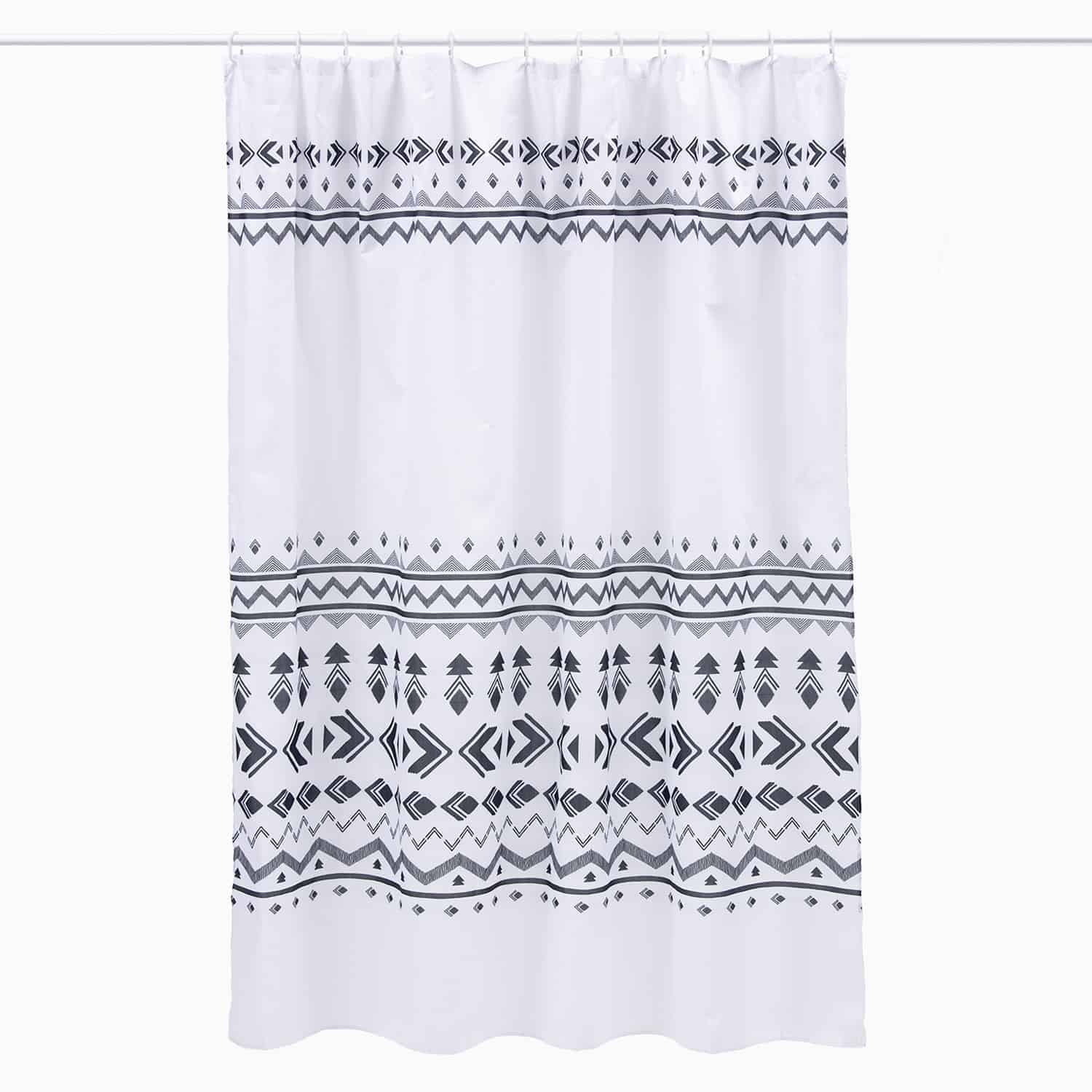 Zahr - Cortina De Baño Estampada Mic - Negra