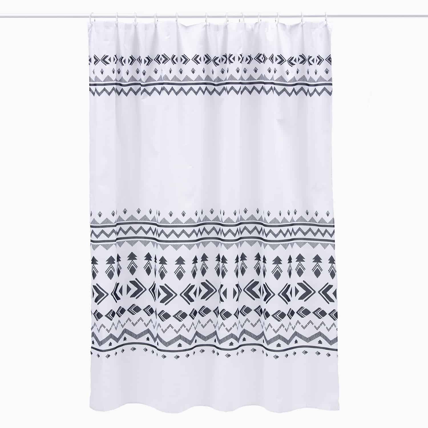 Zahr - Cortina De Baño Estampada Mic - Negra