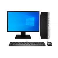 Kit Monitor + Pc Hp 600 G5 Sff (I5-8Va 8Gb 256Gb Ssd) + Teclado & Mouse Reacondicionado Grado A