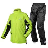 Traje Impermeable Para Moto Y Ciclismo Motowolf 0401 - Amarillo - Talla L