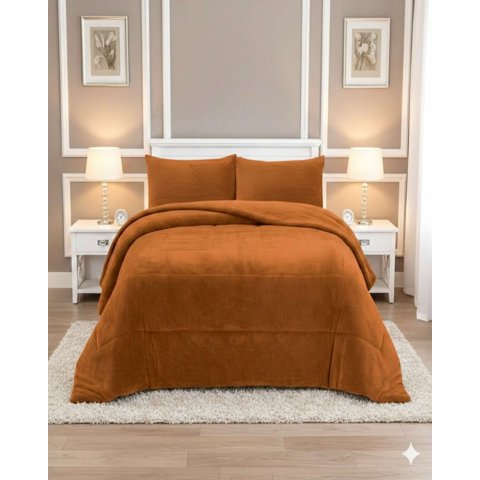 Imac Hogar - Cubrecama Premium Plush Y Chiporro - Invierno King