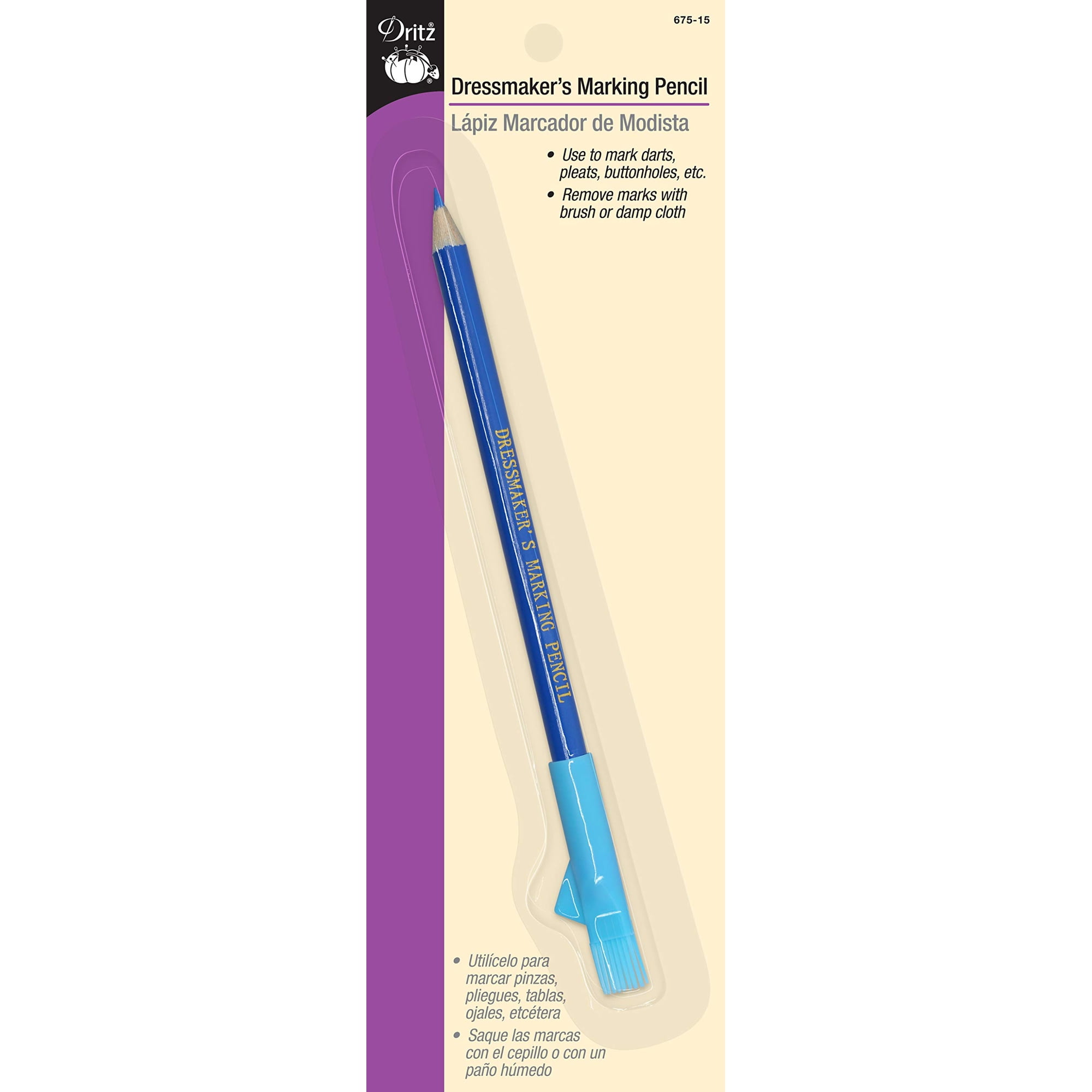 Lápiz De Rotulación Dritz Dressmaker's Blue Con Brocha