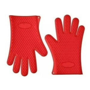Genérico - Guantes Silicona Resistente Al Calor Antideslizante (Par)