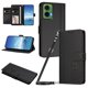 thumbnail image 1 of Funda Cartera Trébol para Motorola Moto G35 5G con Ranuras Tarjetas y Carga Inalámbrica Negro, 1 of 6