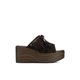 thumbnail image 1 of Sandalia tipo Chala PU Textil Mujer Taco Cuña Weide YQ03, 1 of 3