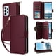 thumbnail image 1 of Funda Cartera con Cremallera y Correa para Samsung Galaxy A23 Soporte y Tarjetero Rojo, 1 of 6