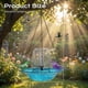 thumbnail image 3 of Baño pájaros solar colgante agua fluyendo cascada exterior jardín césped, 3 of 7