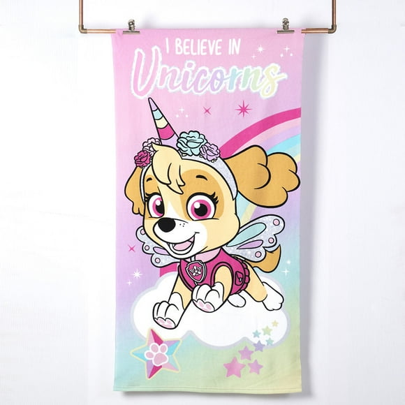 Toalla Playa C/Bolso 70x140+33x42 Paw Patrol Unicornio